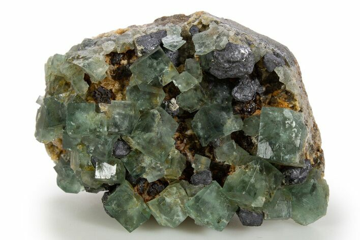 Fluorescent Green Fluorite Cluster - Diana Maria Mine, England #324346